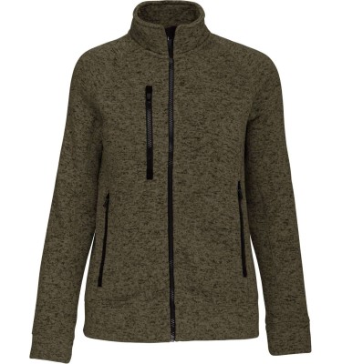 LADIES' FULL ZIP HEATHER JACKET
