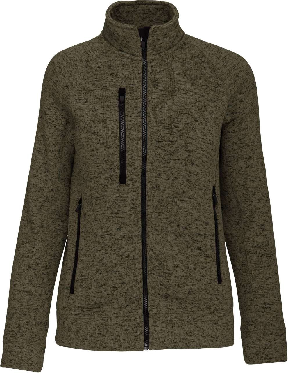 LADIES' FULL ZIP HEATHER JACKET
