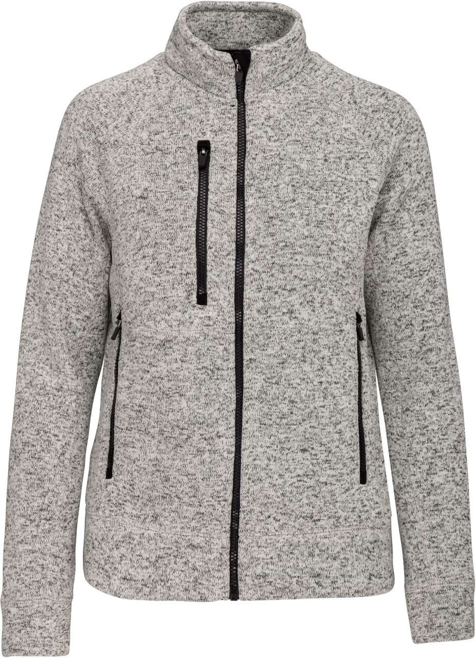 LADIES' FULL ZIP HEATHER JACKET