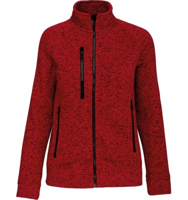 LADIES' FULL ZIP HEATHER JACKET
