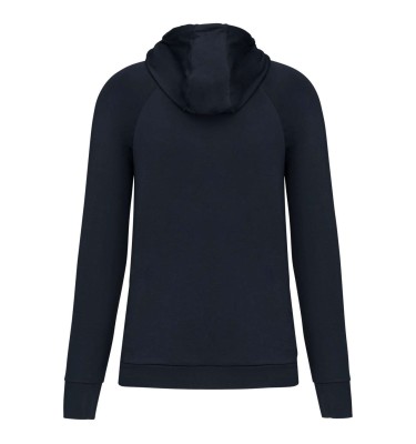 ZIP NECK HOODED SPORTS SWEATSHIRT