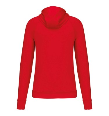 ZIP NECK HOODED SPORTS SWEATSHIRT
