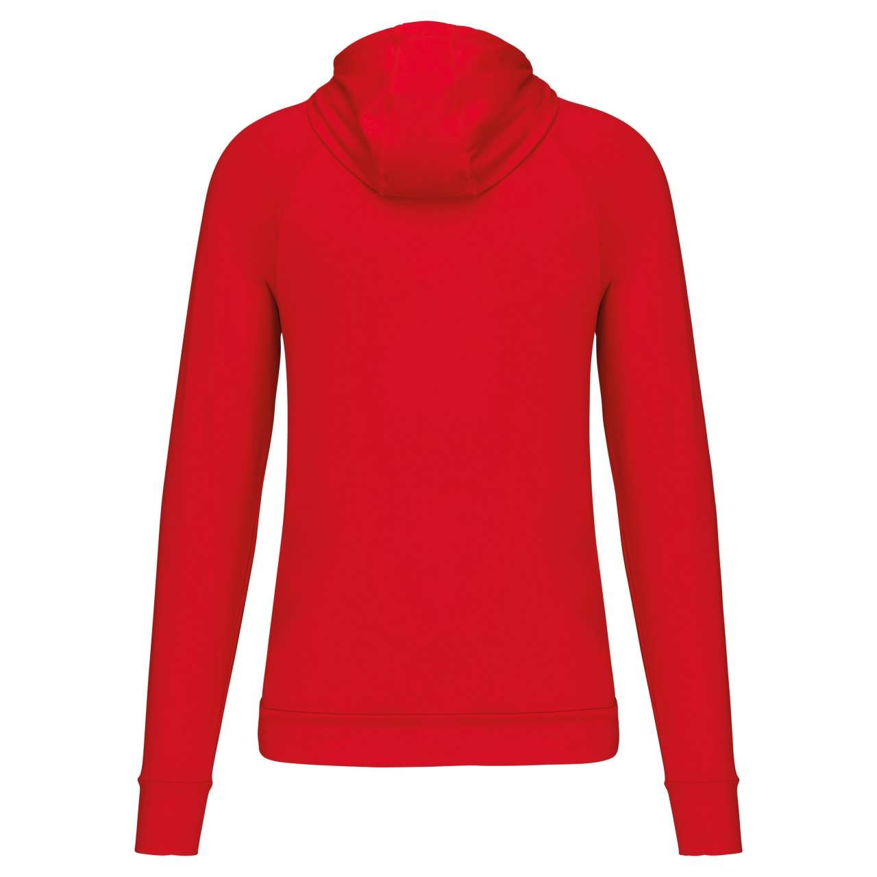 ZIP NECK HOODED SPORTS SWEATSHIRT