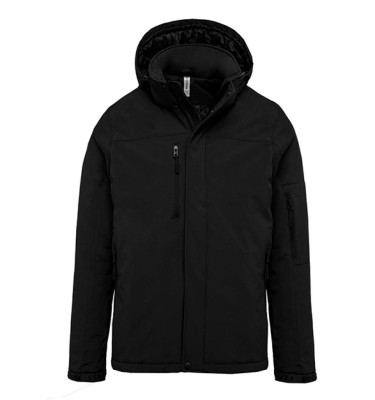 MEN'S HOODED SOFTSHELL LINED PARKA