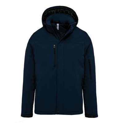 MEN'S HOODED SOFTSHELL LINED PARKA
