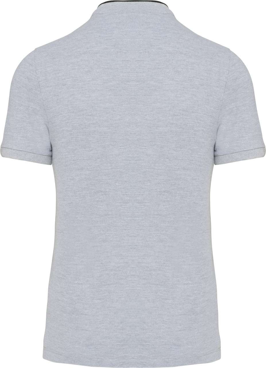 MEN'S SHORT SLEEVE POLO SHIRT WITH MANDARIN COLLAR