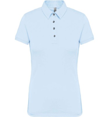 LADIES' SHORT SLEEVED JERSEY POLO SHIRT