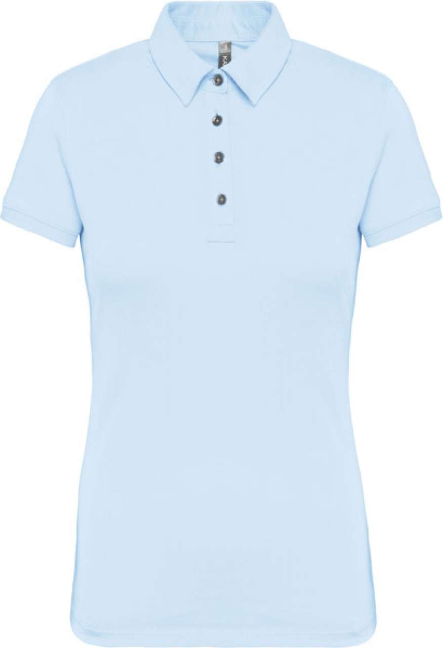 LADIES' SHORT SLEEVED JERSEY POLO SHIRT
