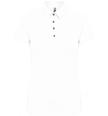 LADIES' SHORT SLEEVED JERSEY POLO SHIRT