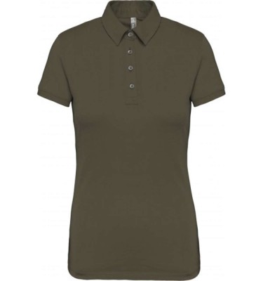 LADIES' SHORT SLEEVED JERSEY POLO SHIRT
