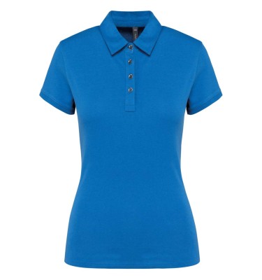LADIES' SHORT SLEEVED JERSEY POLO SHIRT