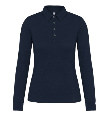 LADIES' LONG SLEEVE JERSEY POLO SHIRT