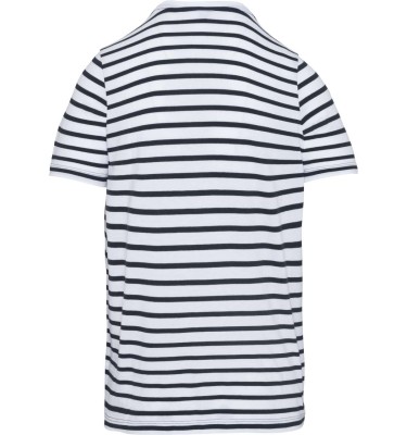 KIDS' STRIPED SHORT SLEEVE SAILOR T-SHIRT WITH POCKET