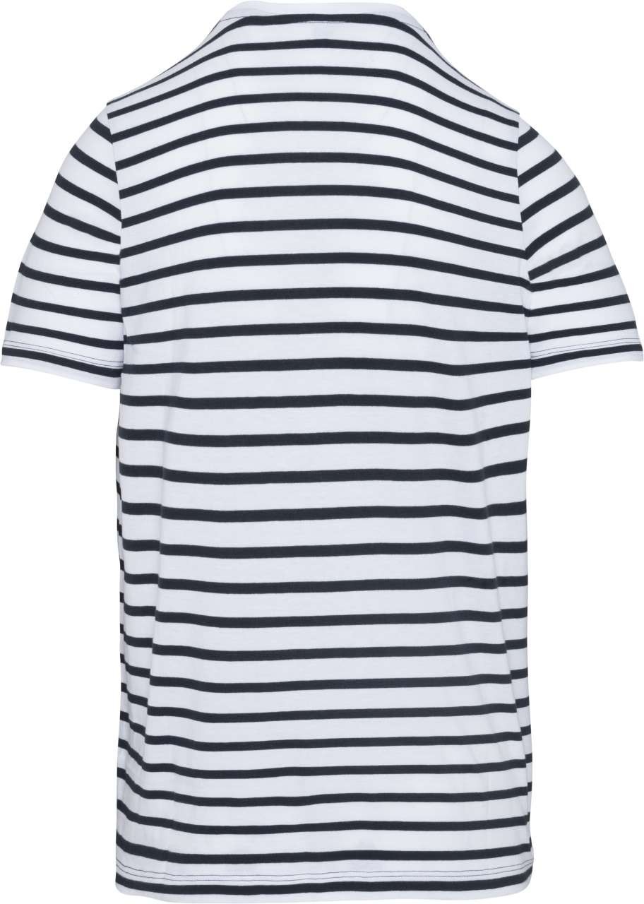 KIDS' STRIPED SHORT SLEEVE SAILOR T-SHIRT WITH POCKET