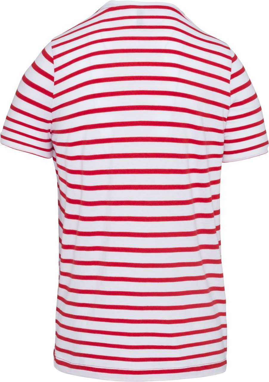 KIDS' STRIPED SHORT SLEEVE SAILOR T-SHIRT WITH POCKET