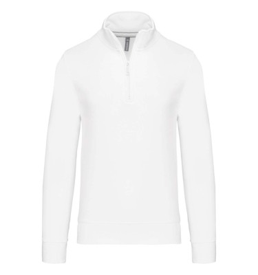 ZIPPED NECK SWEATSHIRT