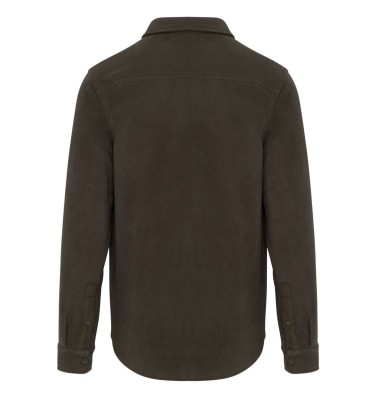 SHERPA-LINED FLEECE OVERSHIRT