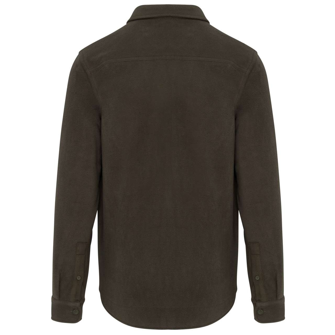 SHERPA-LINED FLEECE OVERSHIRT