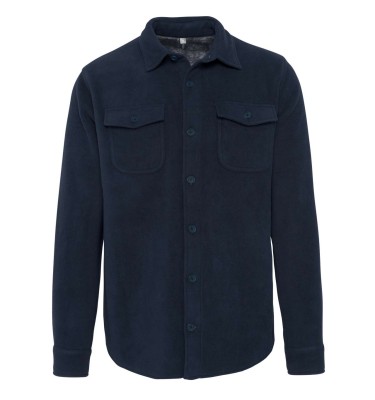 SHERPA-LINED FLEECE OVERSHIRT