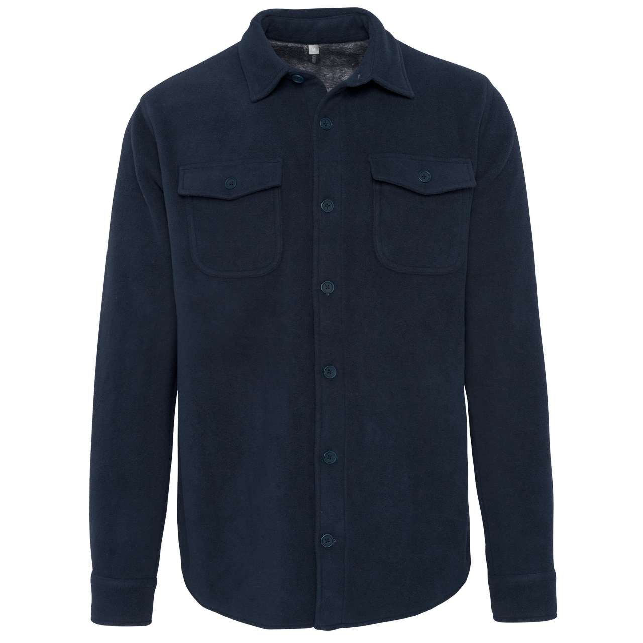 SHERPA-LINED FLEECE OVERSHIRT
