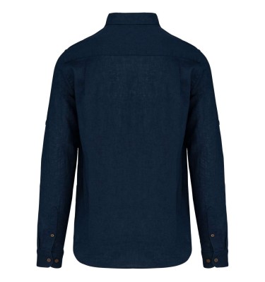 MEN'S LONG SLEEVE LINEN AND COTTON SHIRT