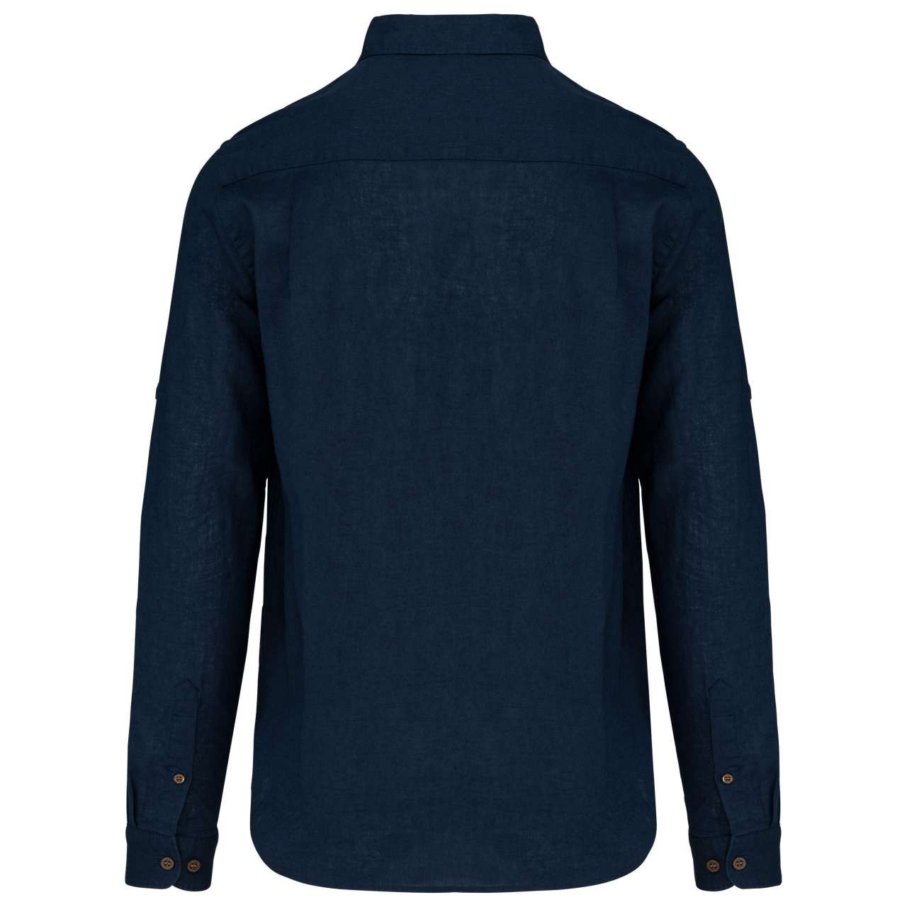 MEN'S LONG SLEEVE LINEN AND COTTON SHIRT