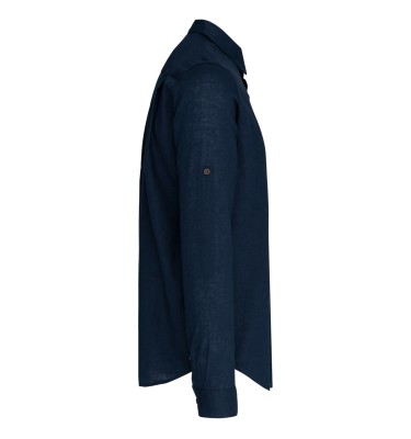 MEN'S LONG SLEEVE LINEN AND COTTON SHIRT