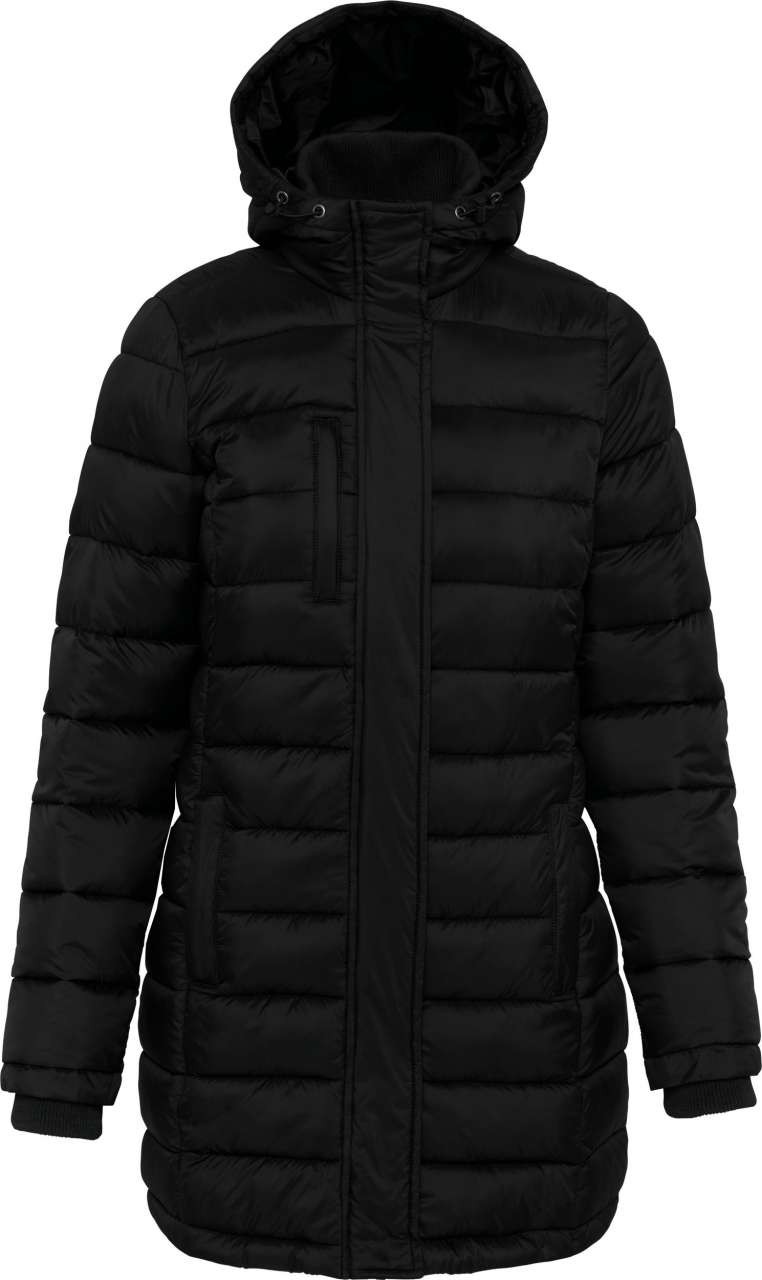 LADIES' LIGHTWEIGHT HOODED PADDED PARKA