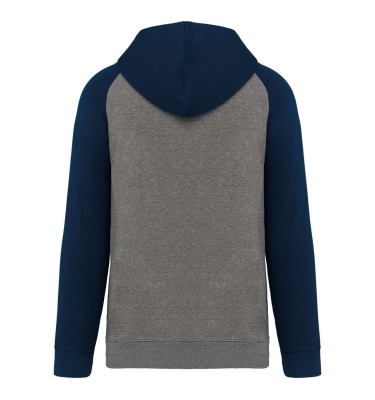 ADULT TWO-TONE HOODED SWEATSHIRT