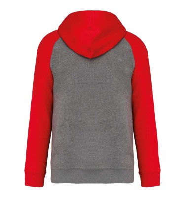 ADULT TWO-TONE HOODED SWEATSHIRT