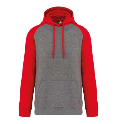 ADULT TWO-TONE HOODED SWEATSHIRT