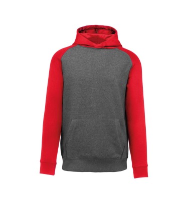 KIDS' TWO-TONE HOODED SWEATSHIRT