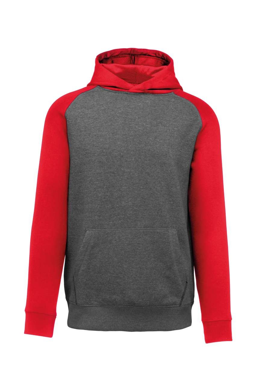 KIDS' TWO-TONE HOODED SWEATSHIRT