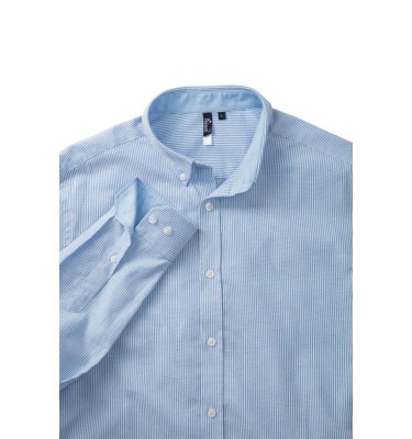 MEN’S COTTON RICH OXFORD STRIPES SHIRT