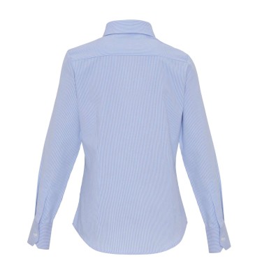 WOMEN'S COTTON RICH OXFORD STRIPES SHIRT
