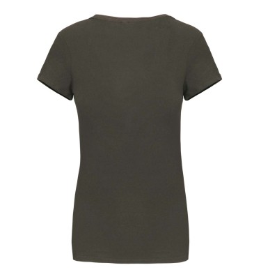 LADIES' SHORT-SLEEVED CREW NECK T-SHIRT
