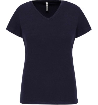 LADIES' SHORT-SLEEVED V-NECK T-SHIRT