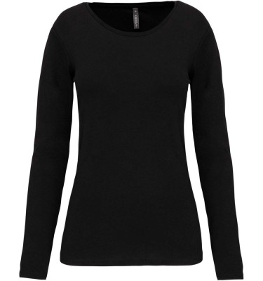 LADIES LONG-SLEEVED CREW NECK T-SHIRT