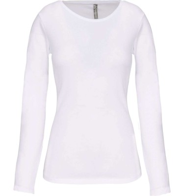LADIES LONG-SLEEVED CREW NECK T-SHIRT