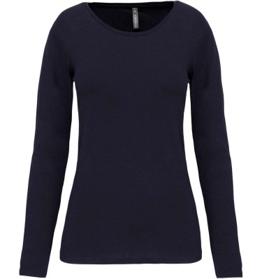 LADIES LONG-SLEEVED CREW NECK T-SHIRT