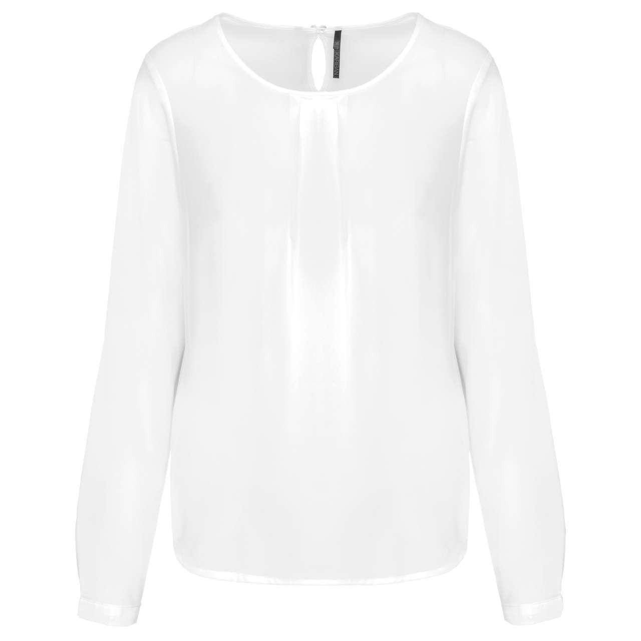 LADIES' LONG-SLEEVED CREPE BLOUSE