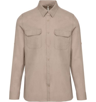 MEN'S LONG-SLEEVED SAFARI SHIRT