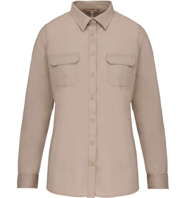 LADIES' LONG-SLEEVED SAFARI SHIRT