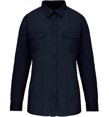 LADIES' LONG-SLEEVED SAFARI SHIRT