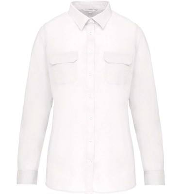 LADIES' LONG-SLEEVED SAFARI SHIRT