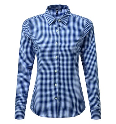 'MAXTON' CHECK WOMEN'S LONG SLEEVE SHIRT