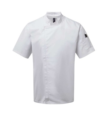 CHEF'S ZIP-CLOSE SHORT SLEEVE JACKET