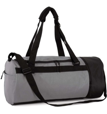 TUBULAR SPORTS BAG WITH SEPARATE SHOE COMPARTMENT