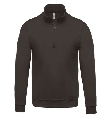 ZIP NECK SWEATSHIRT