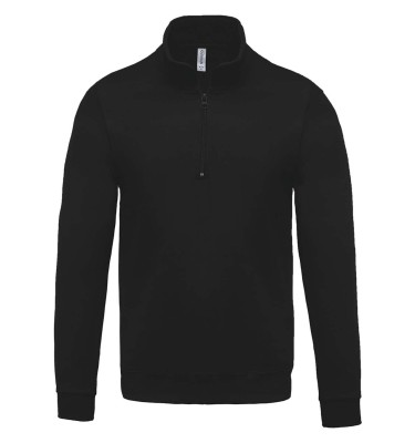 ZIP NECK SWEATSHIRT